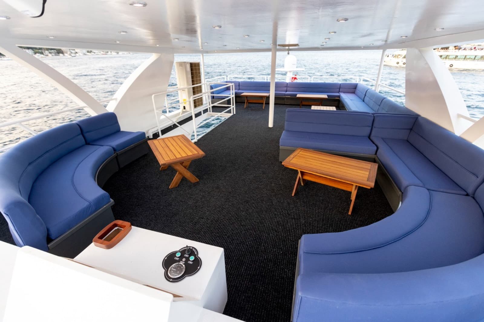 Bosporus Event-Yacht · 44 interior view 3 — 44-guest event yacht for weddings and corporate gatherings on the Bosphorus