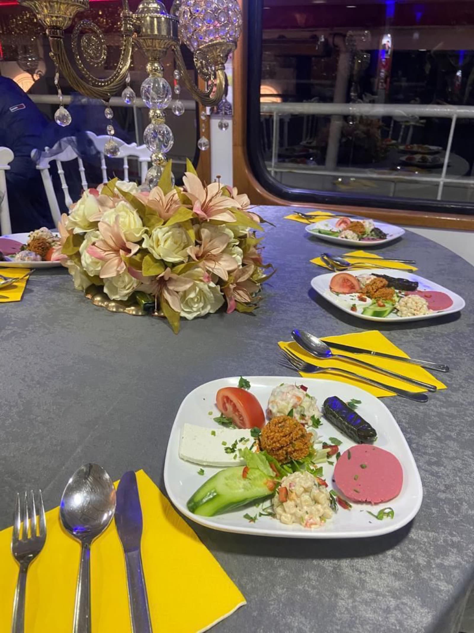 Bosporus Mega-Event-Yacht · 150 interior view 2 — 150-guest mega event yacht for large Bosphorus celebrations and galas