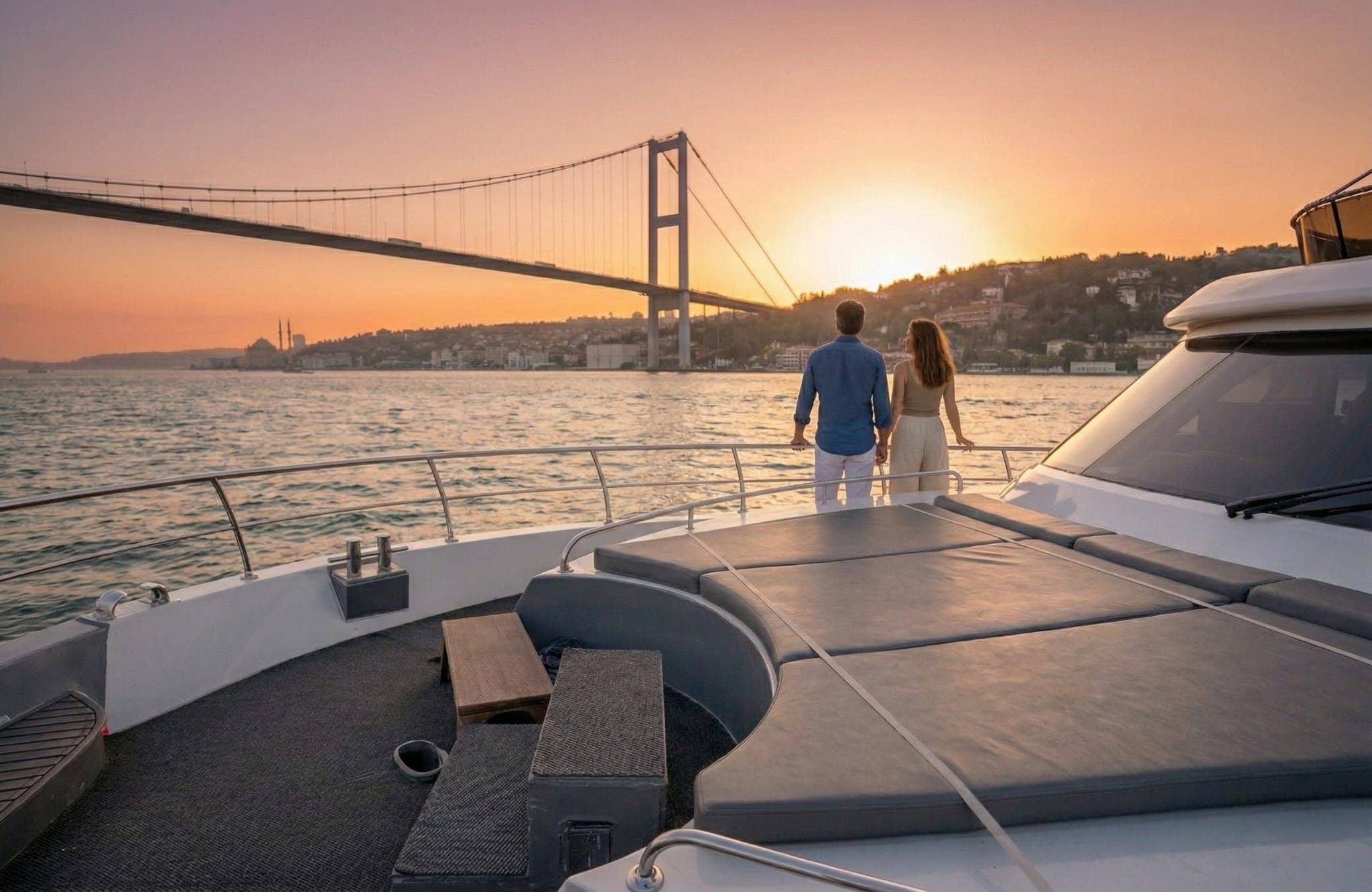 Romantic Marriage Proposal on Yacht